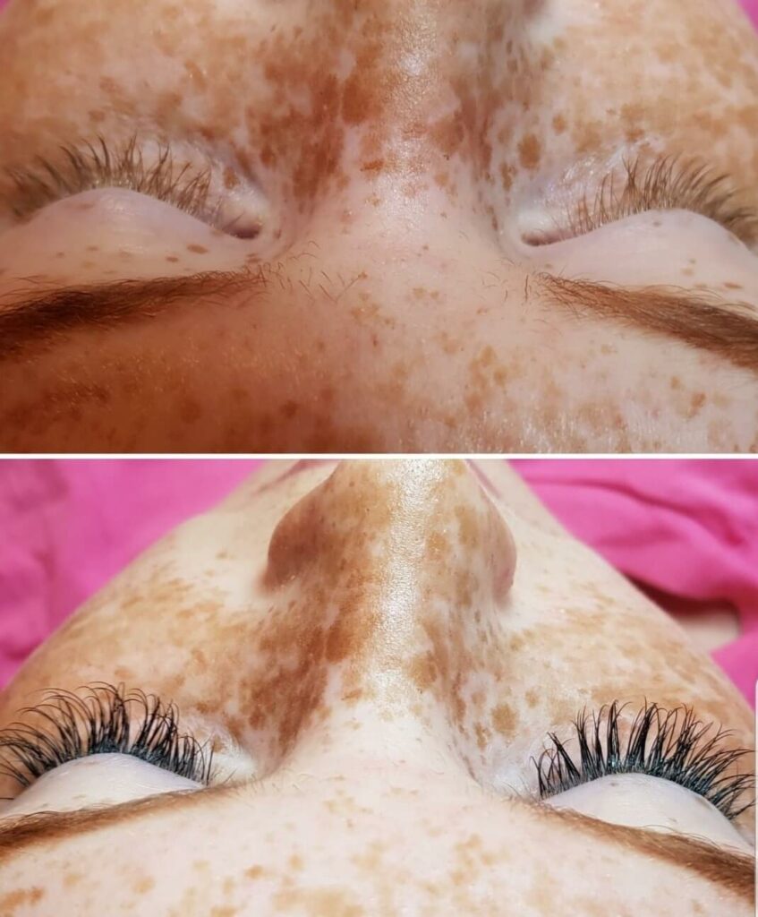 Clare Marie Beauty before and after lashes